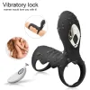 Strong Vibration Delay Massage Ring Silicone Massager Waterproof