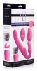 Remote Control Inflatable Vibrating Silicone Strapless Strap-On