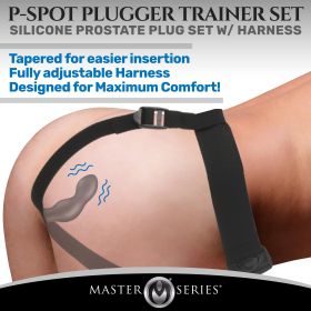 Silicone Prostate Plug with Comfort Harness and Remote Control
